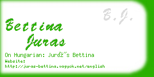 bettina juras business card